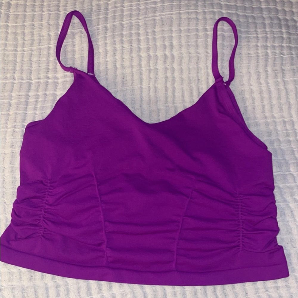 Good Karma Ruched Crop Tank